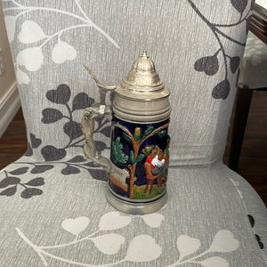 Vintage Original The Walt lidded beer stein western Germany. No imperfections.